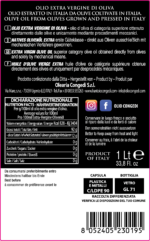 Bottiglia 1lt Olio extra vergine di oliva - Leggero - immagine 2