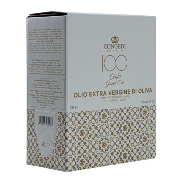 Olio Extra Vergine d'Olive - 100 GRAND CRU - Bag In Box 3 lt
