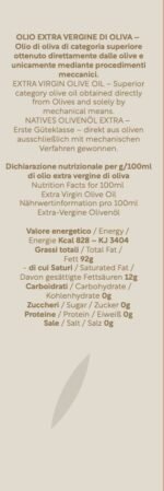 Bag In Box 3 Lt. Olio Extra Vergine di oliva 100% Italiano Estratto a freddo "Favolosa" - immagine 2